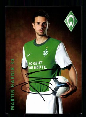Martin Harnik Autogrammkarte Werder Bremen 2009-10 Original Signiert