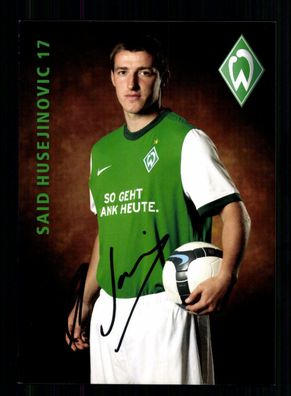 Said Husejinovic Autogrammkarte Werder Bremen 2009-10 Original Signiert