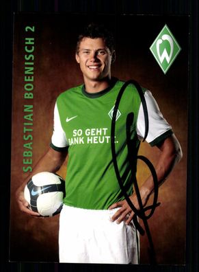 Sebastian Bönisch Autogrammkarte Werder Bremen 2009-10 Original Signiert