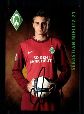 Sebastian Mielitz Autogrammkarte Werder Bremen 2009-10 Original Signiert