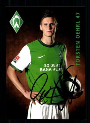 Torsten Oehrl Autogrammkarte Werder Bremen 2009-10 Original Signiert
