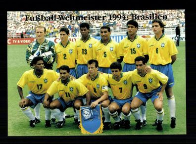 Original Mannschaftskarte vom Agon Verlag Fußball Weltmeister 1994 Brasilien