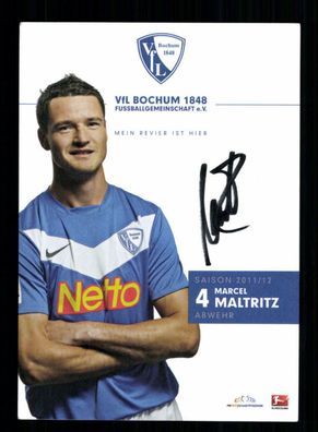 Marcel Maltritz Autogrammkarte VfL Bochum 2011-12 Original Signiert
