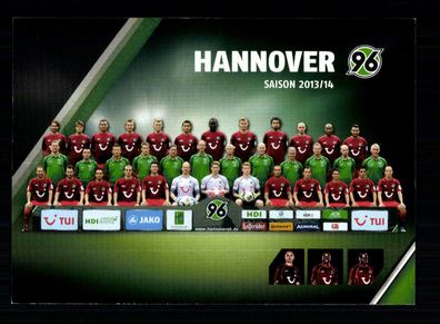 Original Mannschaftskarte Hannover 96 2013-14