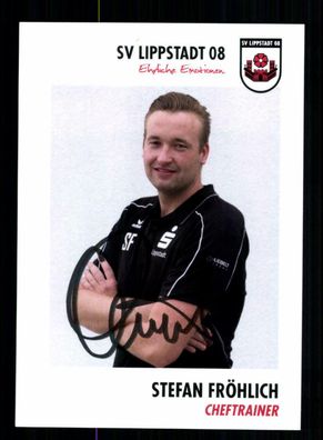 Stefan Fröhlich Autogrammkarte SV Lippstadt 08 2015-16 Original Signiert