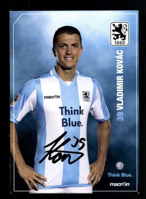 Vladimir Kovac Autogrammkarte TSV 1860 München 2015-16 Original Signiert