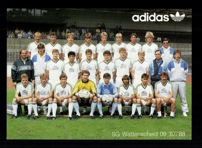 Original Mannschaftskarte SG Wattenscheid 09 1987-88