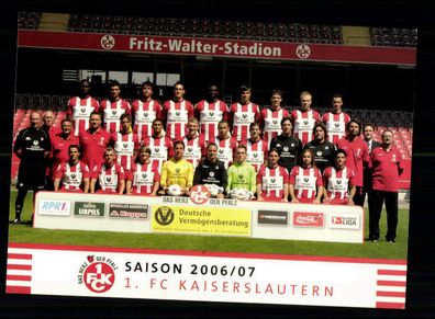 Original Mannschaftskarte 1 FC Kaiserslautern 2006-07