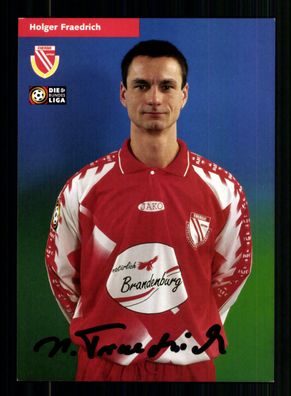Holger Fraedrich Autogrammkarte FC Energie Cottbus 1997-98 Original Signiert