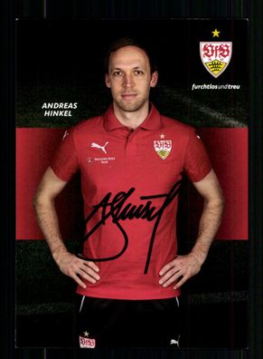 Andreas Hinkel AutogrammkarteVFB Stuttgart 2015-16 Original Signiert