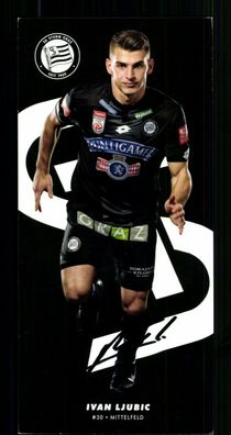 Ivan Ljubic Autogrammkarte SK Sturm Graz 2018-19 Original Signiert G 29663