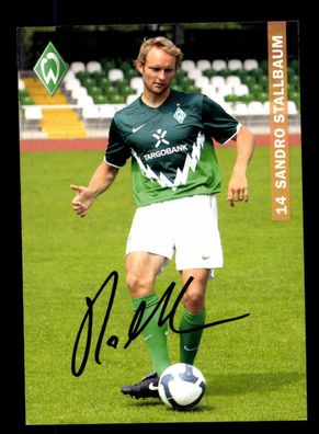 Sandro Stallbaum Autogrammkarte Werder Bremen Amateure 2010-11 Original