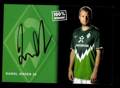 Daniel Jensen Autogrammkarte Werder Bremen 2010-11 Original Signiert