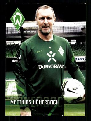 Matthias Hönerbach Autogrammkarte Werder Bremen 2011-12 Original Signiert