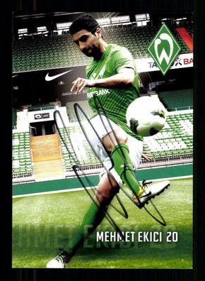Mehmet Ekici Autogrammkarte Werder Bremen 2011-12 Original Signiert