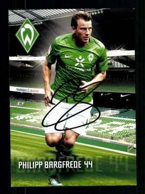 Philipp Bargfrede Autogrammkarte Werder Bremen 2011-12 Original Signiert