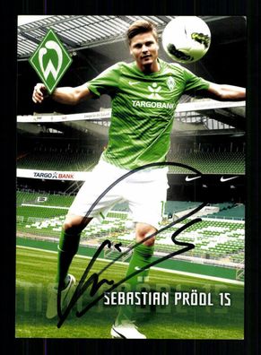 Sebastian Prödl Autogrammkarte Werder Bremen 2011-12 Original Signiert