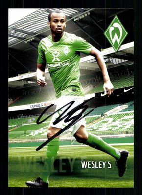 Wesley Autogrammkarte Werder Bremen 2011-12 Original Signiert