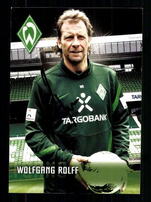 Wolfgang Rolff Autogrammkarte Werder Bremen 2011-12 Original Signiert