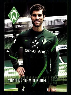 Yann Benjamin Kugel Autogrammkarte Werder Bremen 2011-12 Original Signiert