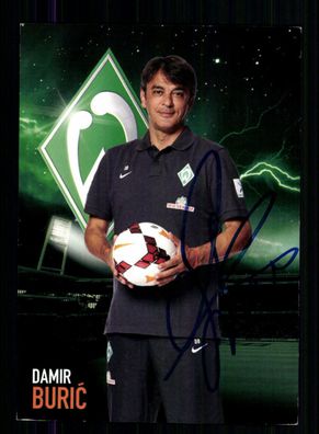 Damir Buric Autogrammkarte Werder Bremen 2013-14 Original Signiert