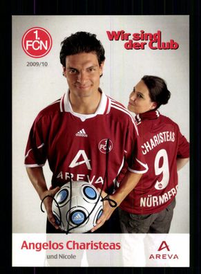 Angelos Charisteas Autogrammkarte 1 FC Nürnberg 2009-10 Original Signiert