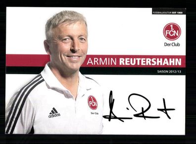 Armin Reutershahn Autogrammkarte 1 FC Nürnberg 2. Karte 2012-13 Original Signiert