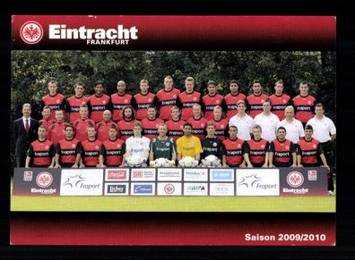 Original Mannschaftskarte Eintracht Frankfurt 2009-10