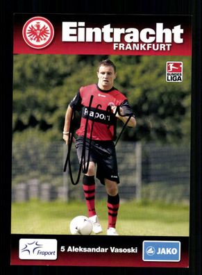 Aleksandar Vasoski Autogrammkarte Eintracht Frankfurt 2009-10 Original Signiert