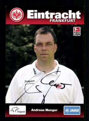 Andreas Menger Autogrammkarte Eintracht Frankfurt 2009-10 Original Signiert