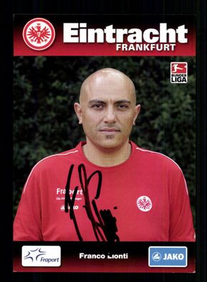 Franco Lionti Autogrammkarte Eintracht Frankfurt 2009-10 Original Signiert