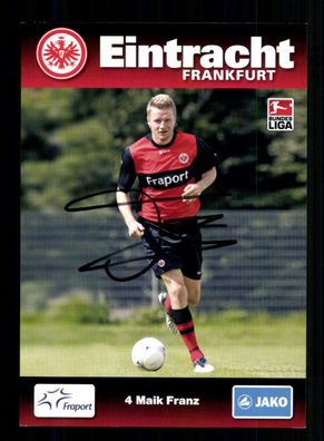 Maik Franz Autogrammkarte Eintracht Frankfurt 2009-10 Original Signiert