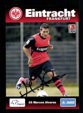 Marcos Alvarez Autogrammkarte Eintracht Frankfurt 2009-10 Original Signiert