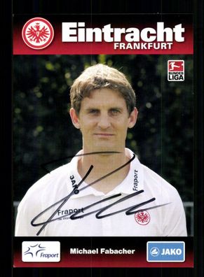 Michael Fabacher Autogrammkarte Eintracht Frankfurt 2009-10 Original Signiert