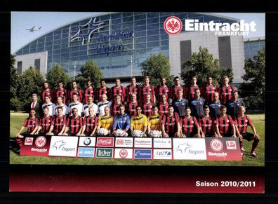 Original Mannschaftskarte Eintracht Frankfurt 2010-11