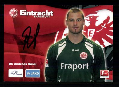 Andreas Rössl Autogrammkarte Eintracht Frankfurt 2010-11 Original Signiert