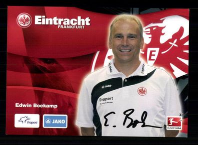 Edwin Boekamp Autogrammkarte Eintracht Frankfurt 2010-11 Original Signiert