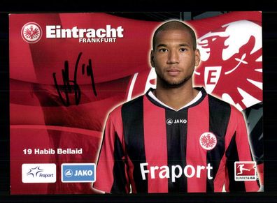 Habib Bellaid Autogrammkarte Eintracht Frankfurt 2010-11 Original Signiert