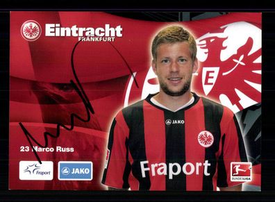 Marco Russ Autogrammkarte Eintracht Frankfurt 2010-11 Original Signiert