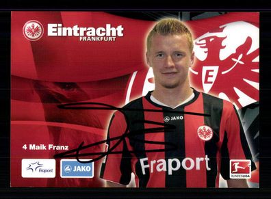 Maik Franz Autogrammkarte Eintracht Frankfurt 2010-11 Original Signiert
