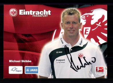 Michael Skibbe Autogrammkarte Eintracht Frankfurt 2010-11 Original Signiert