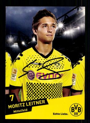 Moritz Leitner Autogrammkarte Borussia Dortmund 2011-12 Original Signiert