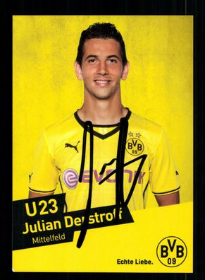 Julian Derstroff Autogrammkarte Borussia Dortmund 2013-14 Amateure Original