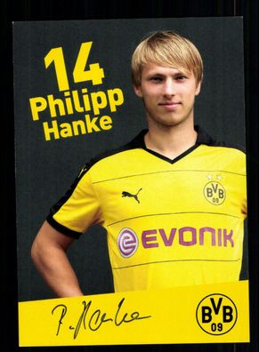 Philipp Hanke Autogrammkarte Borussia Dortmund 2015-16 Amateure Original