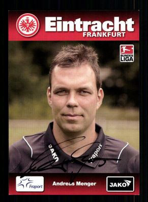 Andreas Menger Autogrammkarte Eintracht Frankfurt 2008-09 Original Signiert