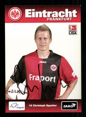 Christoph Spycher Autogrammkarte Eintracht Frankfurt 2008-09 Original Signiert