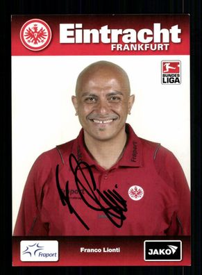 Franco Lionti Autogrammkarte Eintracht Frankfurt 2008-09 Original Signiert