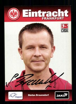 Stefan Braunsdorf Autogrammkarte Eintracht Frankfurt 2008-09 Original Signiert