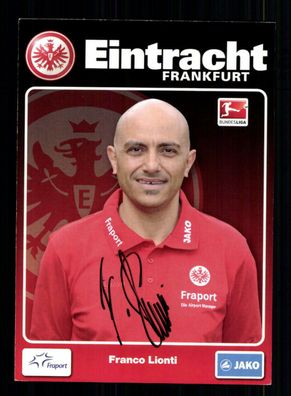 Franco Lionti Autogrammkarte Eintracht Frankfurt 2011-12 Original Signiert