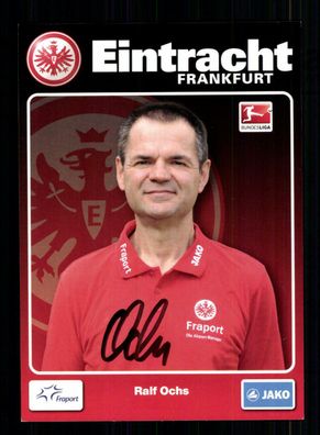 Ralf Ochs Autogrammkarte Eintracht Frankfurt 2011-12 Original Signiert